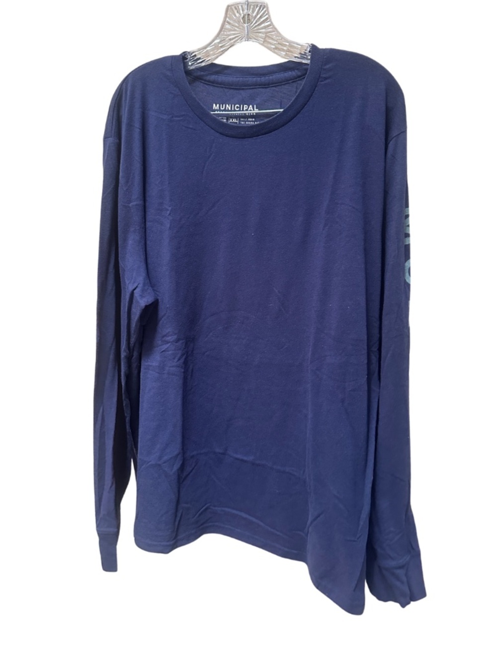 Municipal Blue Logo Long Sleeve Top - Men's XXL